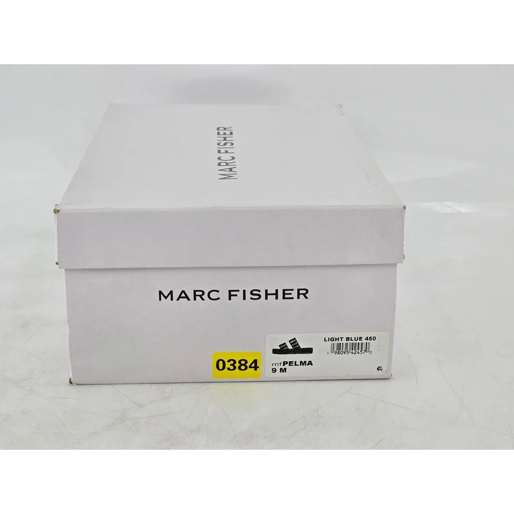 Marc Fisher Pelma Platform Sandals Womens 9M Light Blue Espadrille -NEW